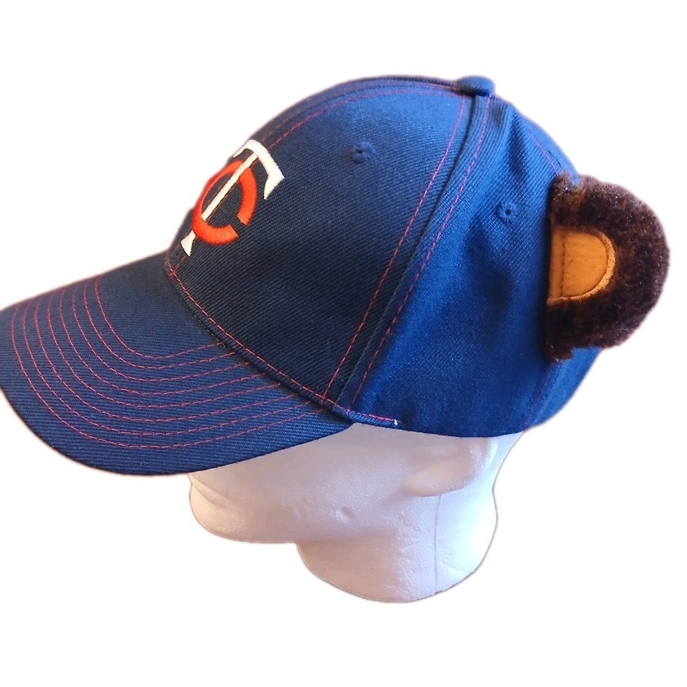 MN BASEBALL Twins TC Bear Mascot Embroidered  Hat with Ears‎ Sz Adult OSFM #1644